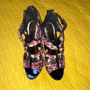 Leopard Print platform Sandals